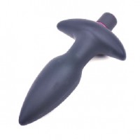 Anal Plug Vibrating Silicone Black